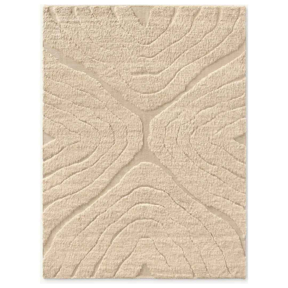 Tapis Berbère artisanal Béni Ouarain, Motifs en Relief